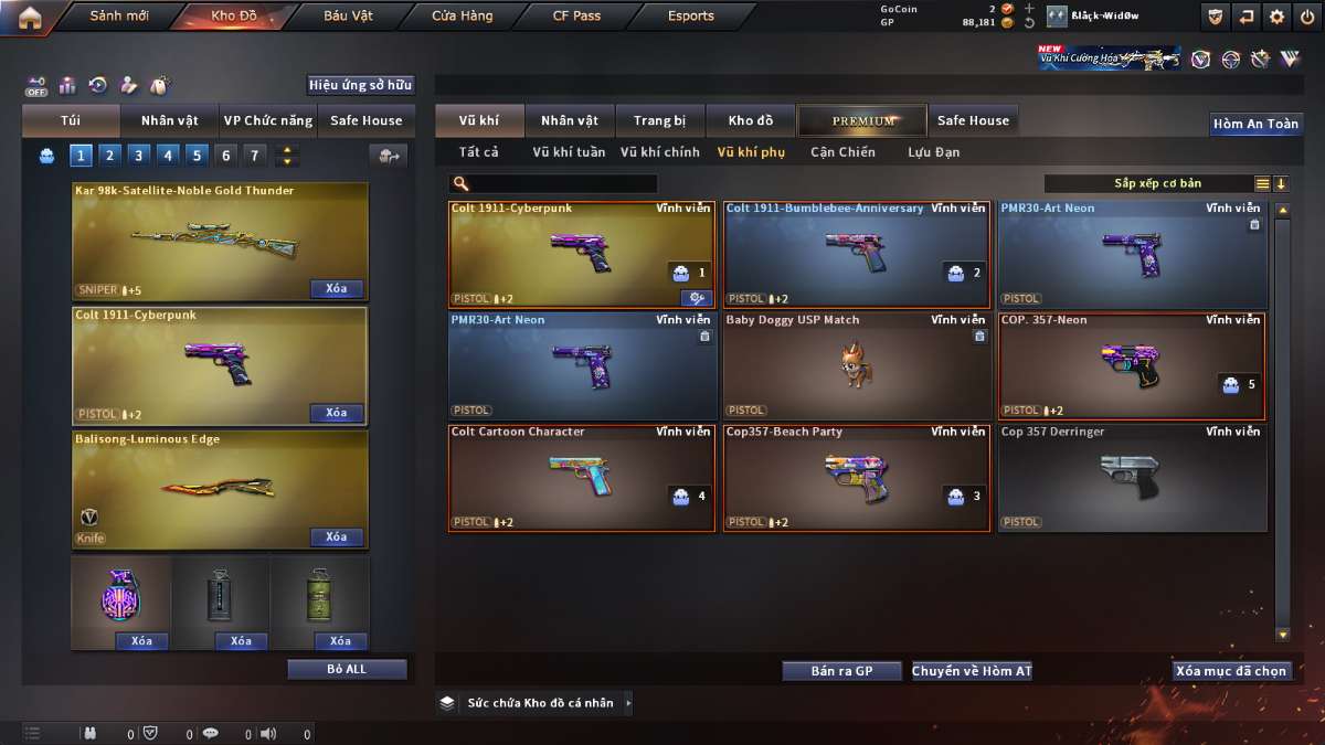 shop acc cf uy tin gia re